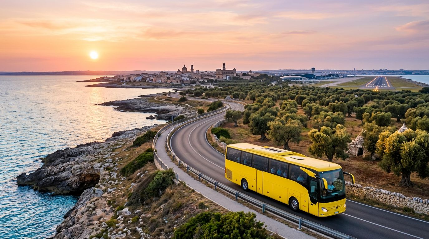 Autobus da Nardò all'Aeroporto di Brindisi: fermate, biglietti e tempi