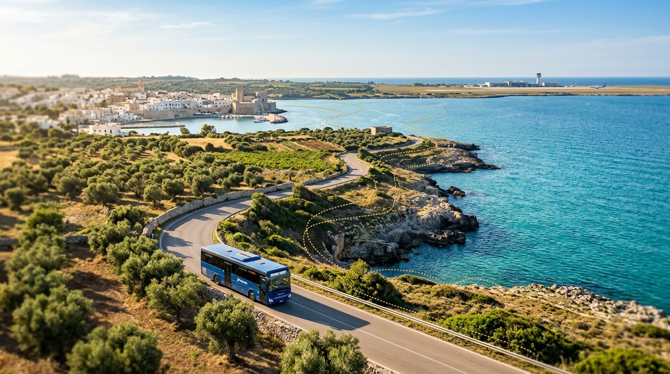 Autobus da Otranto all'aeroporto di Brindisi: fermate, biglietti e tempi