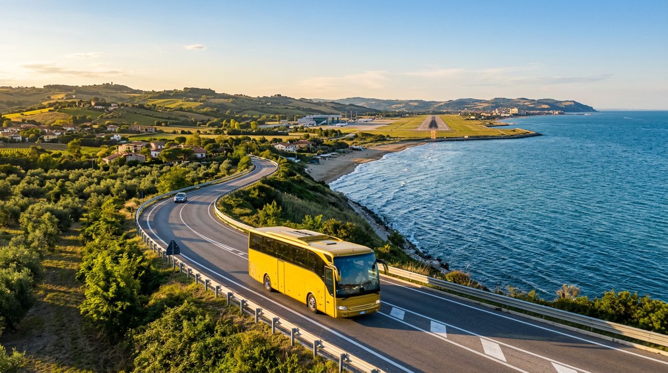 Autobus da Senigallia all'Aeroporto di Ancona-Falconara: fermate, biglietti e tempi