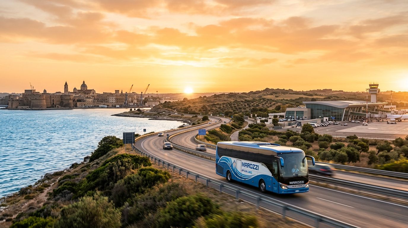 Autobus da Taranto all'Aeroporto di Brindisi: fermate, biglietti e tempi