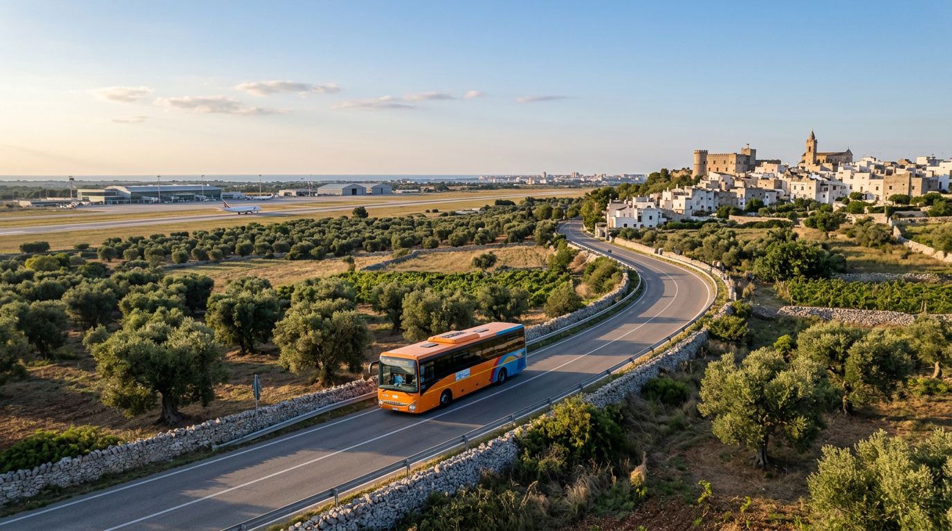 Autobus da Ceglie Messapica all'Aeroporto di Brindisi