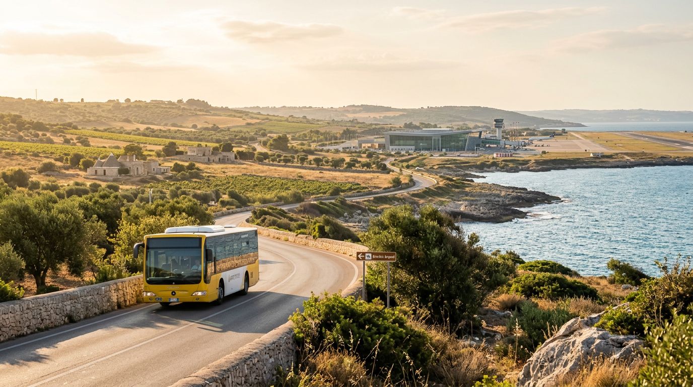 Autobus da Copertino all'Aeroporto di Brindisi: fermate, biglietti e tempi