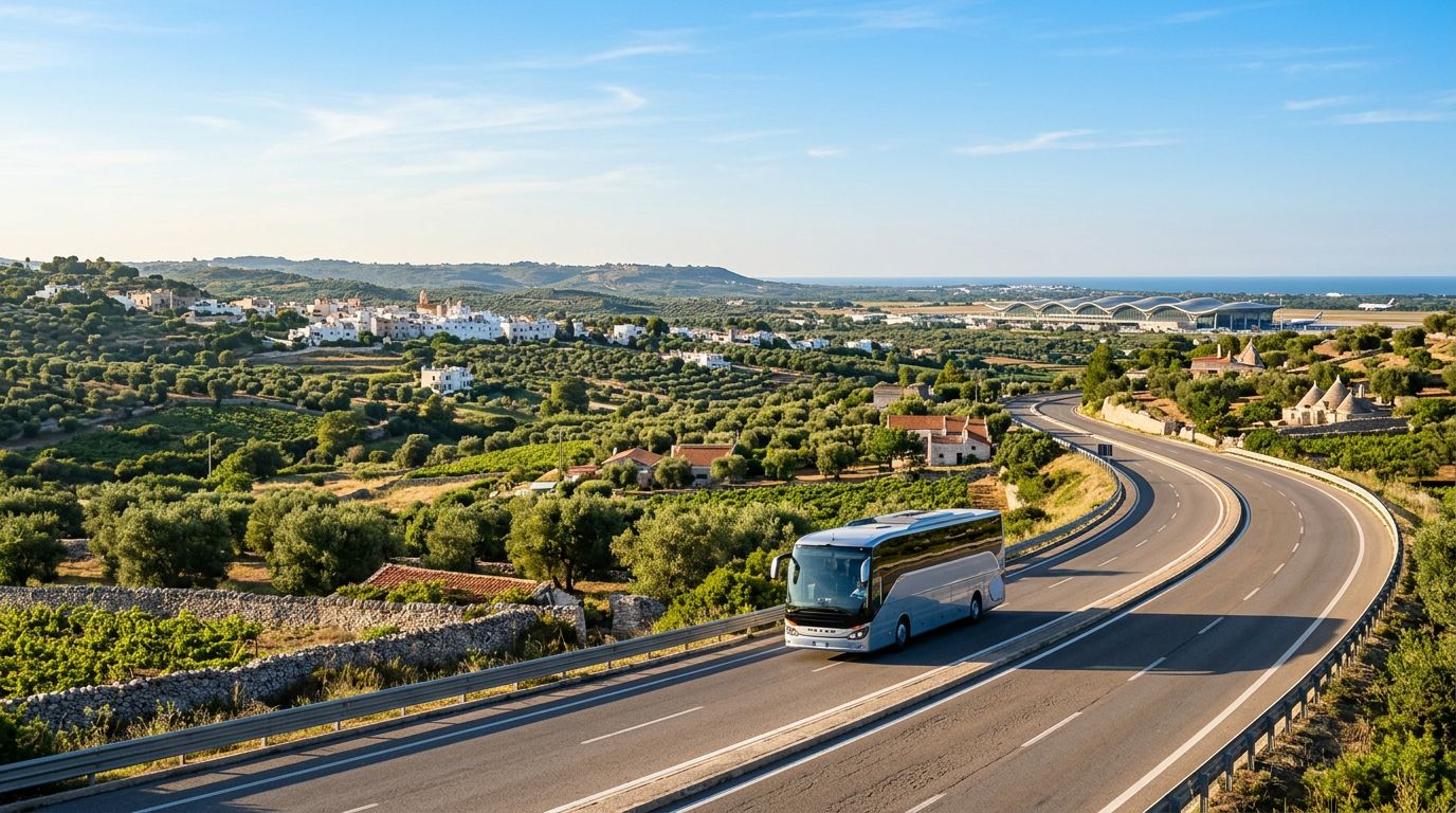 Autobus da Gravina in Puglia all'aeroporto di Bari: fermate, biglietti e tempi