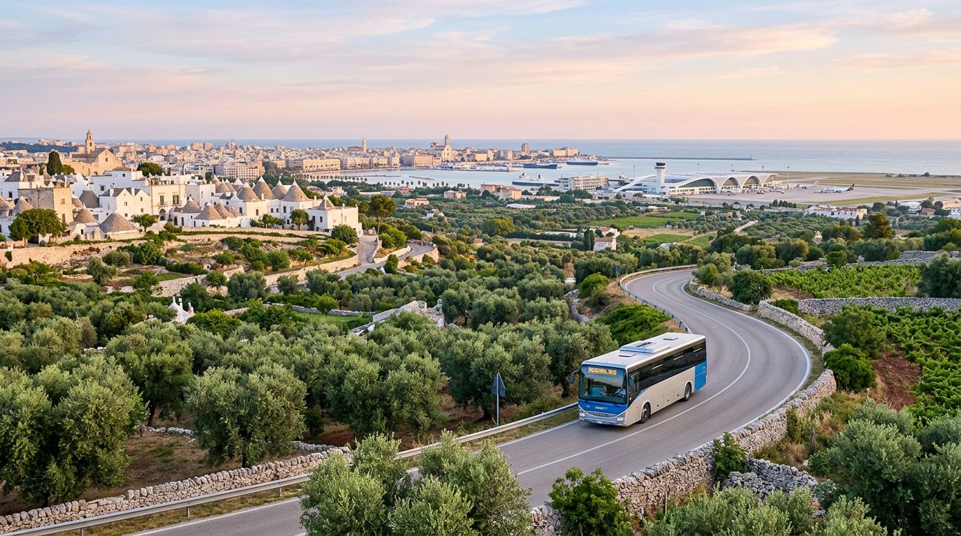 Autobus da Locorotondo all'Aeroporto di Bari