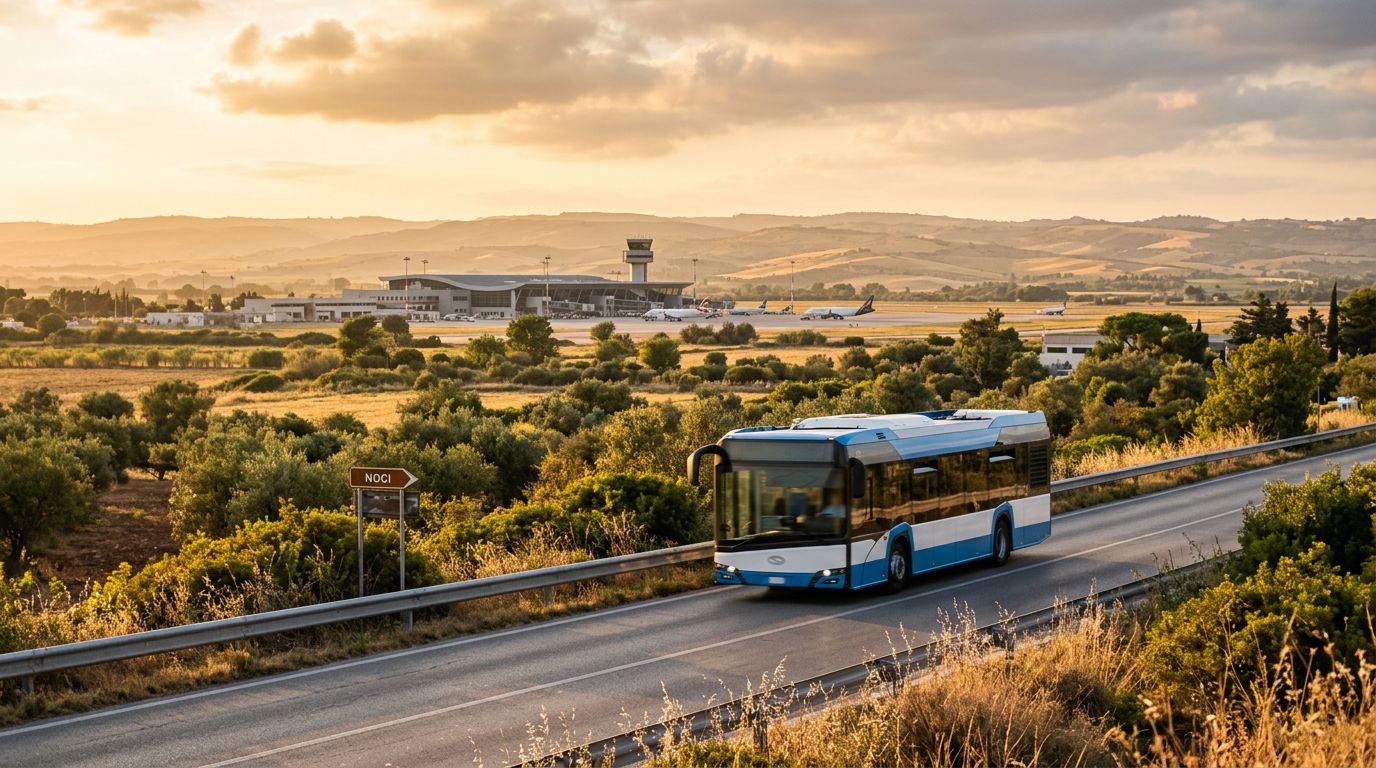 Autobus da Noci all'Aeroporto di Bari: fermate e tempi